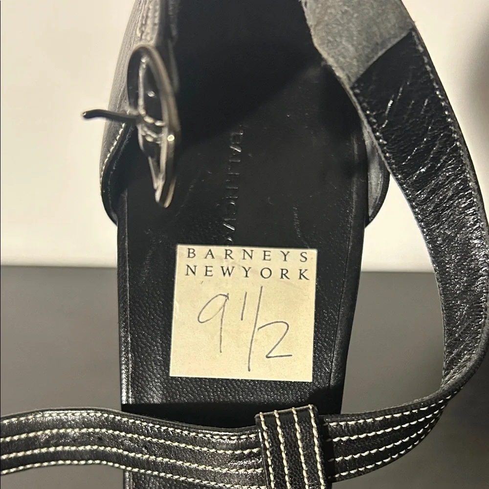 Balenciaga Black and Silver Heels from Barneys - Picture 2 of 8